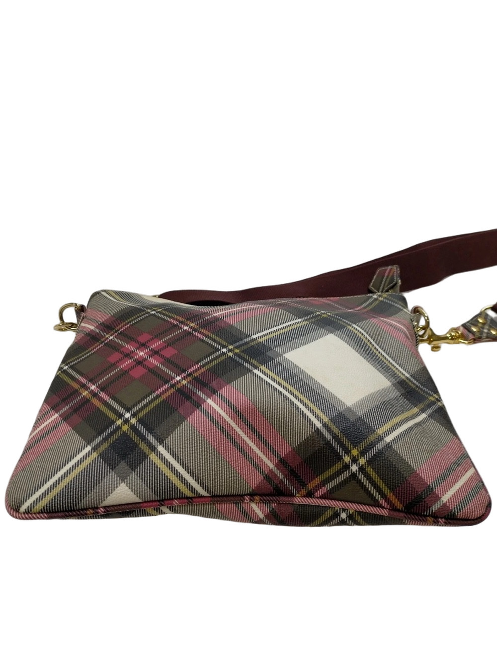 Vivienne Westwood Tartan Plaid PVC Crossbody Bag - Picture 6 of 14
